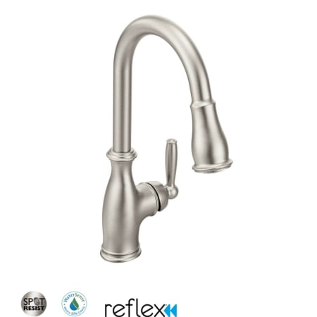 A large image of the Moen 7185 Spot Resist Stainless