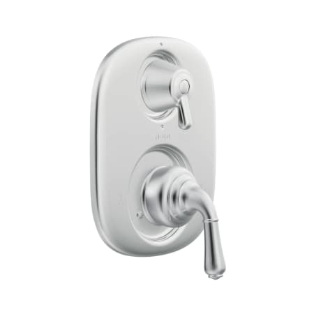 A large image of the Moen 743 Valve Trim with Integrated Diverter in Chrome