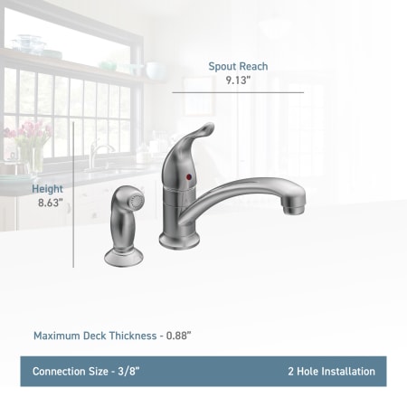 A large image of the Moen 7437 Moen-7437-Lifestyle Specification View