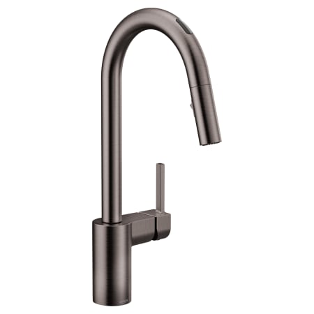 A large image of the Moen 7565EV Black Stainless Steel