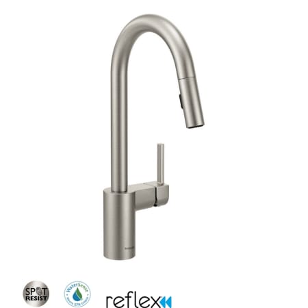 A large image of the Moen 7565 Spot Resist Stainless