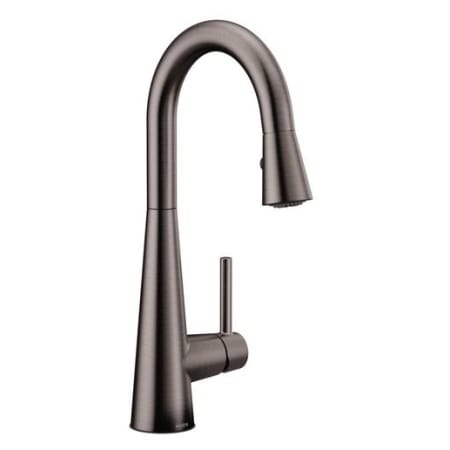 A large image of the Moen 7664 Black Stainless
