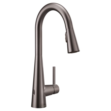 A large image of the Moen 7864EW Black Stainless Steel