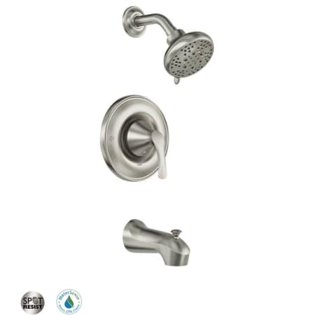 A large image of the Moen 82550 Spot Resist Brushed Nickel