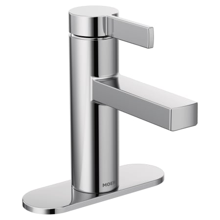 A large image of the Moen 84774 Beric Single Hole Faucet with Escutcheon