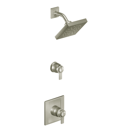 A large image of the Moen 870 Shower Trim and Volume Control in Brushed Nickel