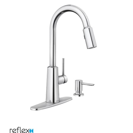 A large image of the Moen 87066 Chrome