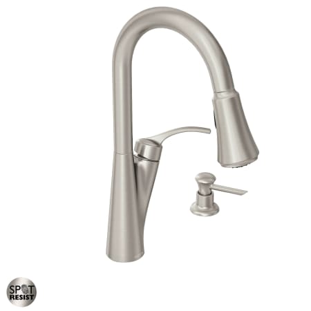 A large image of the Moen 87407 Spot Resist Stainless