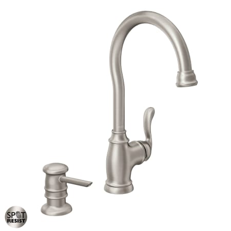 A large image of the Moen 87682 Spot Resist Stainless