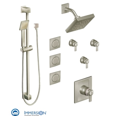 A large image of the Moen 876 Brushed Nickel