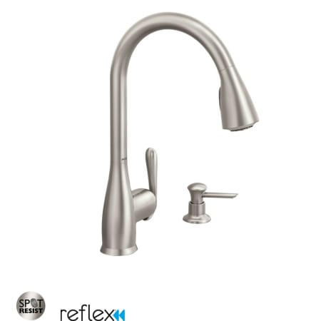 A large image of the Moen 87877 Spot Resist Stainless
