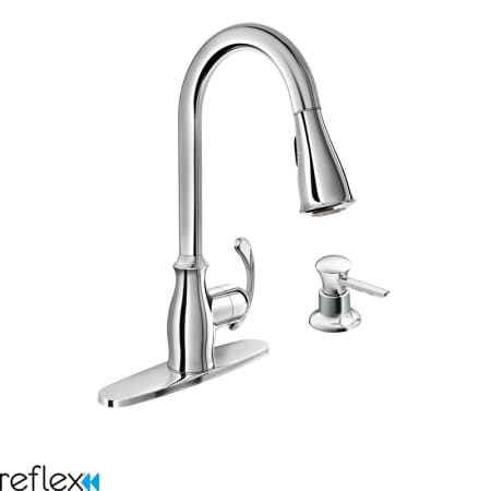 A large image of the Moen 87910 Chrome