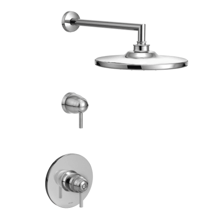 A large image of the Moen 970 Shower Trim and Volume Control in Chrome