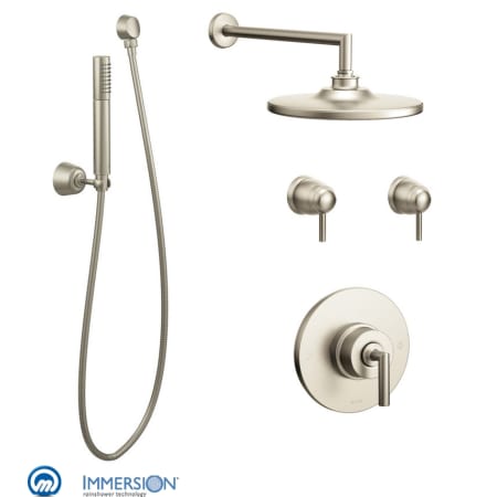 A large image of the Moen 970 Brushed Nickel