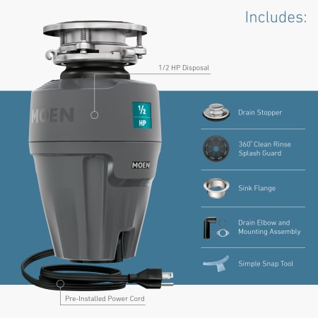A large image of the Moen EX50C Alternate Image