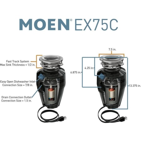 A large image of the Moen EX75C Alternate View