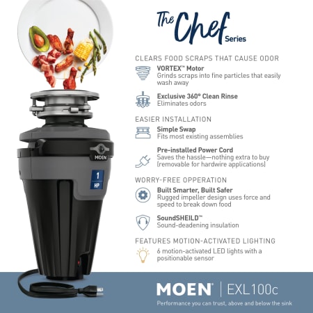 A large image of the Moen EXL100C Alternate Image