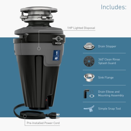 A large image of the Moen EXL100C Alternate Image