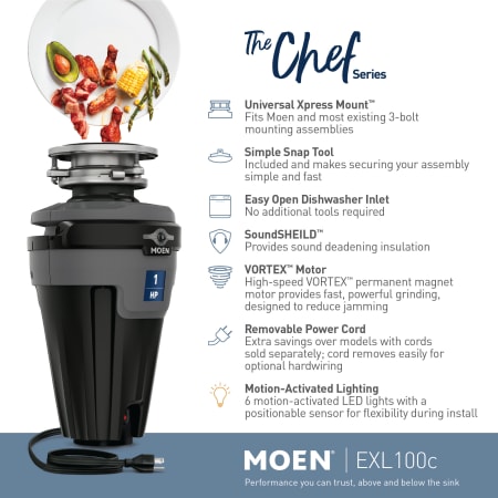 A large image of the Moen EXL100C Alternate View