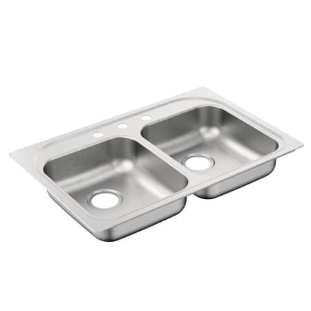 A large image of the Moen G202173BQ Brushed/Satin Stainless