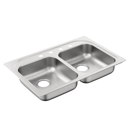 A large image of the Moen G202174BQ Brushed/Satin Stainless