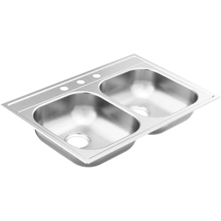 A large image of the Moen GS202173BQ Stainless Steel