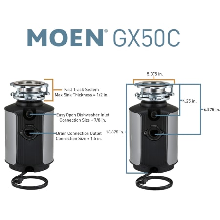 A large image of the Moen GX50C Alternate View