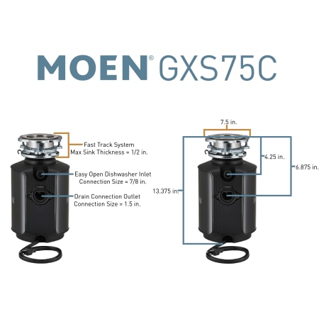 A large image of the Moen GXS75C Alternate Image