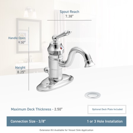 A large image of the Moen S411 Moen-S411-Lifestyle Specification View