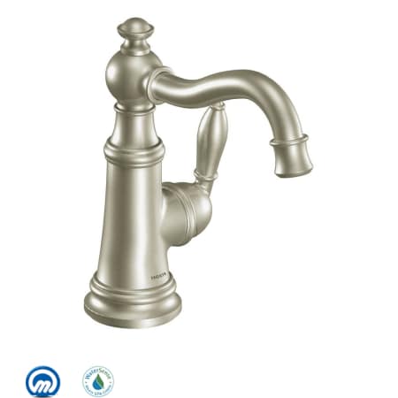 A large image of the Moen S42107 Brushed Nickel