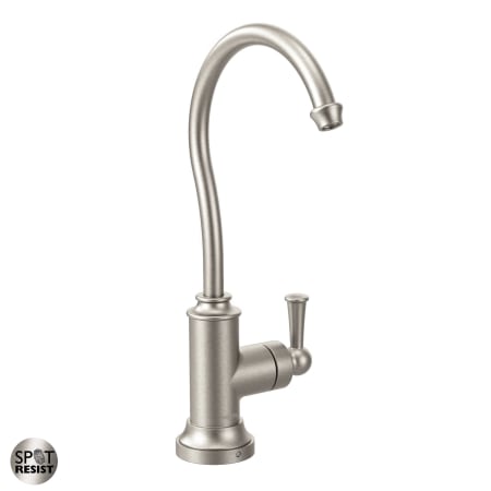 A large image of the Moen S5510 Spot Resist Stainless