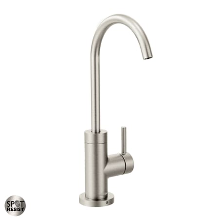 A large image of the Moen S5530 Spot Resist Stainless
