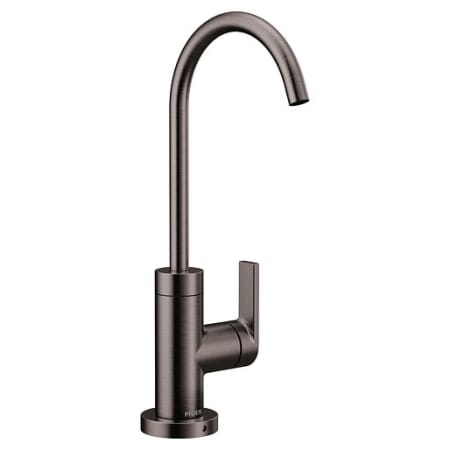 A large image of the Moen S5550 Modern Black Stainless