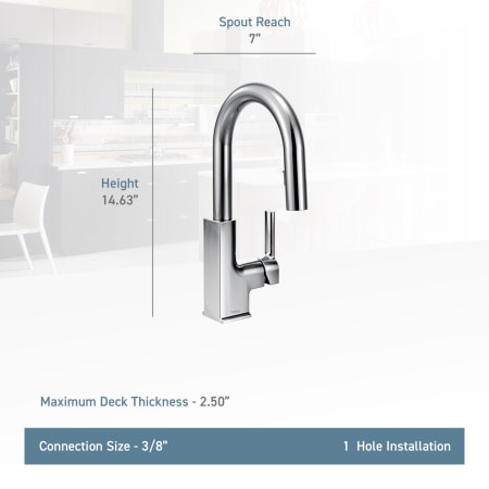 A large image of the Moen S62308 Moen-S62308-Lifestyle Specification View