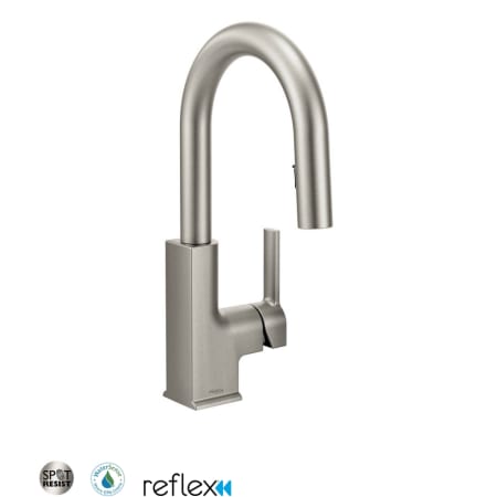A large image of the Moen S62308 Spot Resist Stainless
