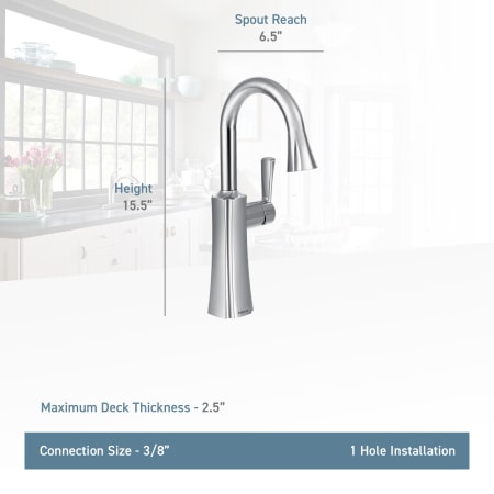 A large image of the Moen S62608 Moen-S62608-Lifestyle Specification View