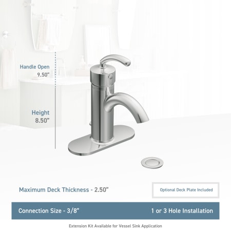 A large image of the Moen S6500 Moen-S6500-Lifestyle Specification View