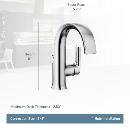 Moen S6910bl Matte Black Doux 1 2 Gpm Single Hole Bathroom