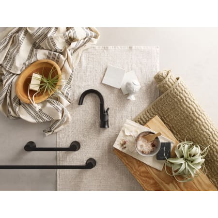 Moen S6910bl Matte Black Doux 1 2 Gpm Single Hole Bathroom