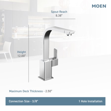 A large image of the Moen S7170 Moen-S7170-Lifestyle Specification View