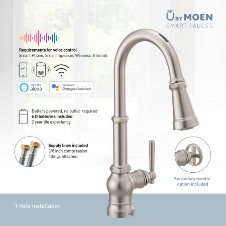 Moen S72003EVSRS Spot Resist Stainless U by Moen Paterson 1.5 GPM