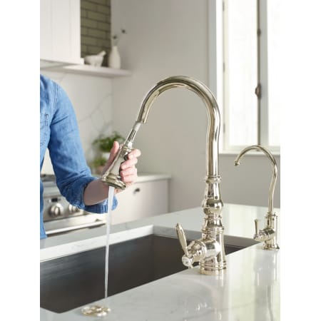 Moen S73004BG Brushed Gold Weymouth 1.5 GPM Single Hole ...