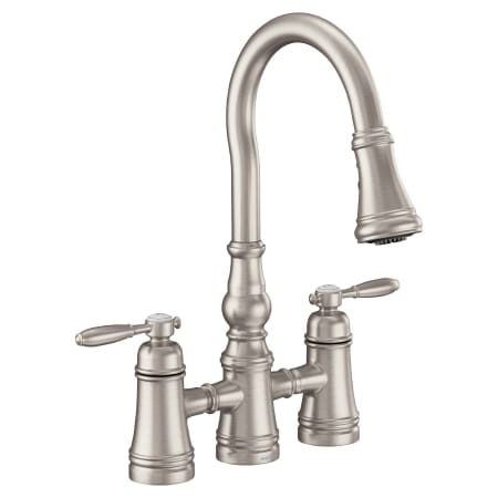 A large image of the Moen S73204 Spot Resist Stainless