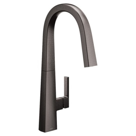 A large image of the Moen S75005 Black Stainless Steel