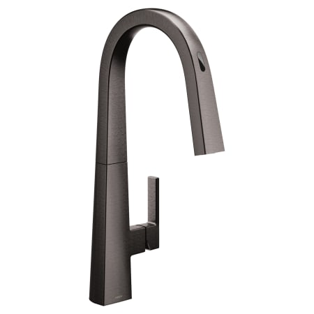 A large image of the Moen S75005EV Black Stainless Steel