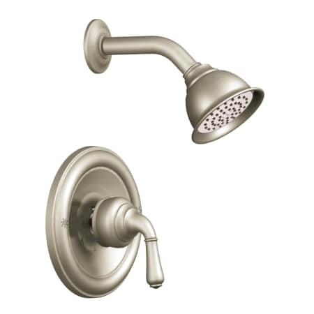A large image of the Moen T2444 Brushed Nickel
