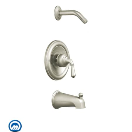 A large image of the Moen T2449NH Brushed Nickel