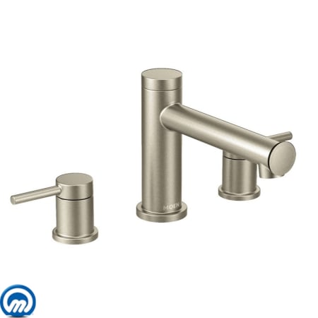 A large image of the Moen T393 Brushed Nickel