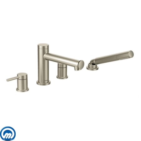 A large image of the Moen T394 Brushed Nickel
