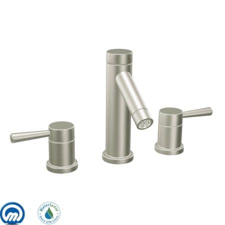 A large image of the Moen T6110 Brushed Nickel
